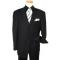 Giorgio Cosani Solid Black Super 150's Cashmere Wool Suit # 900